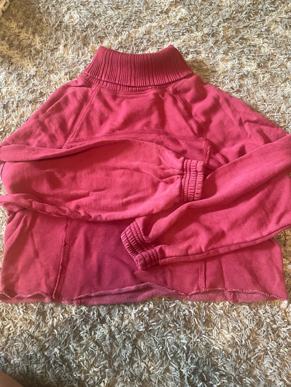 Women's Maroon Aerie Pullover Sweater Cropped